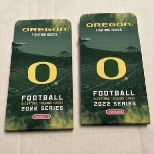 2x Onit/ Jackson Oregon Ducks Football 2022 Series Trading Cards Pack NEW SEALED